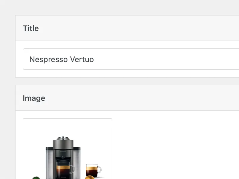 Product editor
