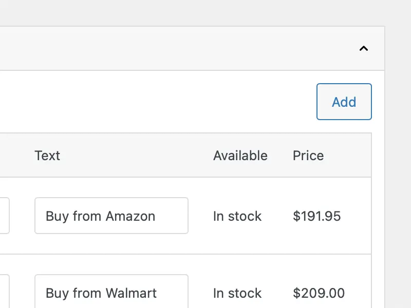 Product data